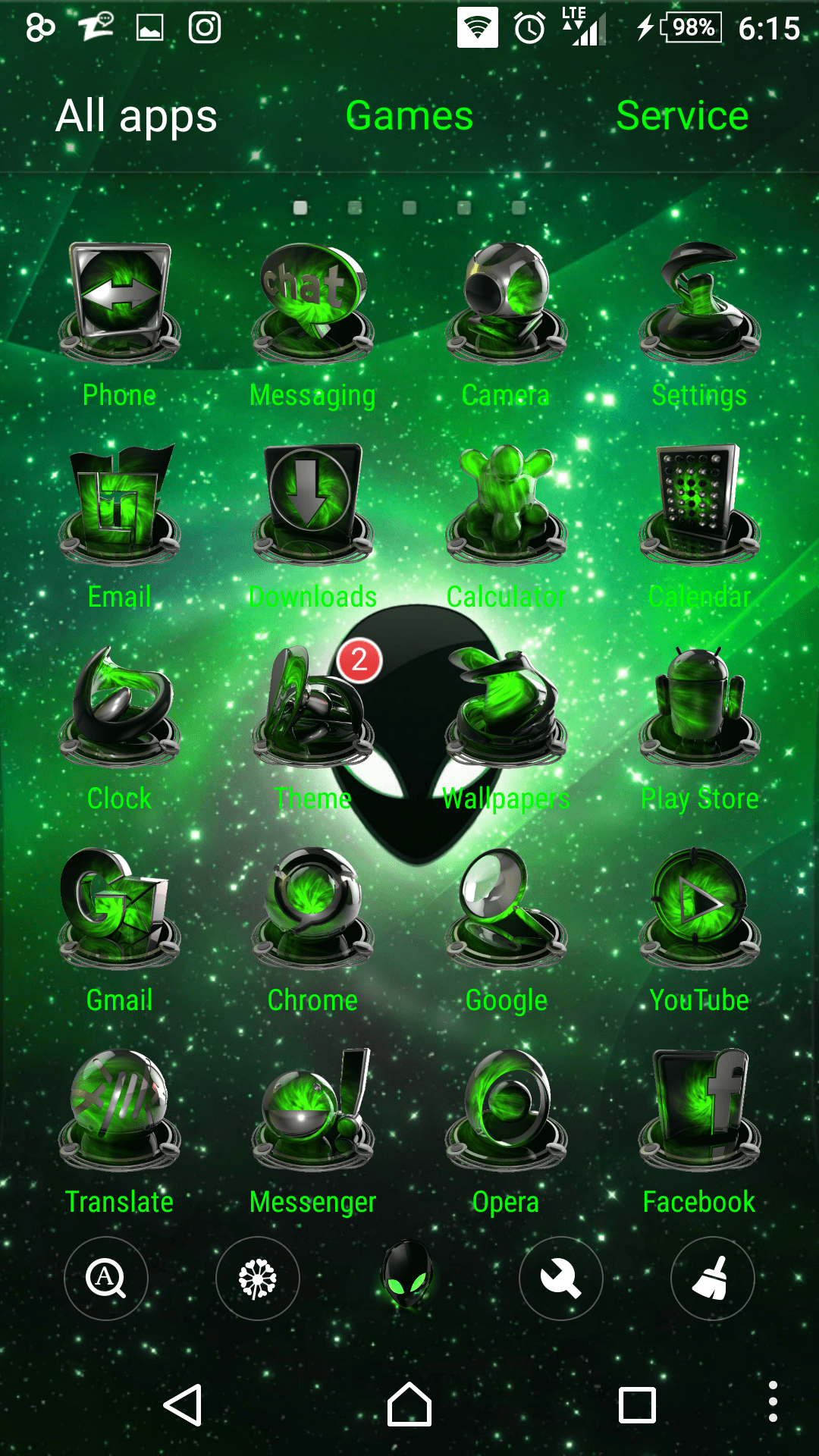 Download Alienware Skin Pack Green